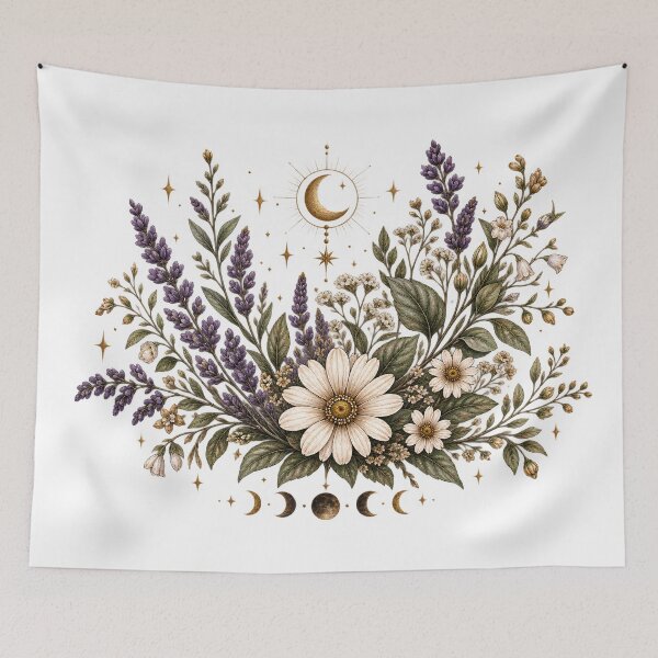 Item preview, Mystic Enchanted Botanical Flowers designed and sold by Imagine Isso.