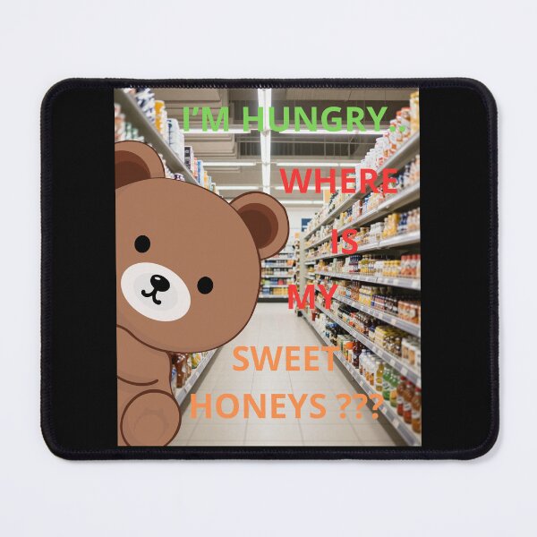 Item preview, Forever Hungry Honey Bear Mode On designed and sold by zebek-design.