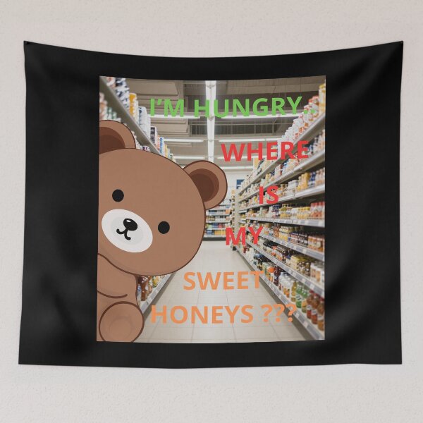 Item preview, Forever Hungry Honey Bear Mode On designed and sold by zebek-design.