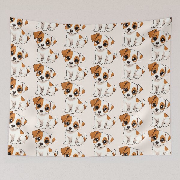 Artikelvorschau, Kawaii Jack Russell Welpe – Niedliches Jack Russell Terrier Geschenk entworfen und verkauft von FloreDreamStudio.