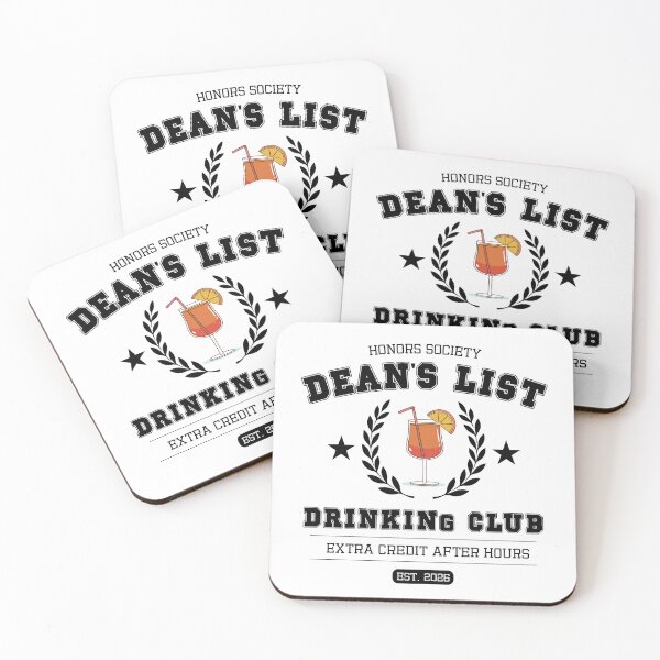 Item preview, Dean’s List Drinking Club | Funny College Student Drinking Shirt designed and sold by luckyhue.