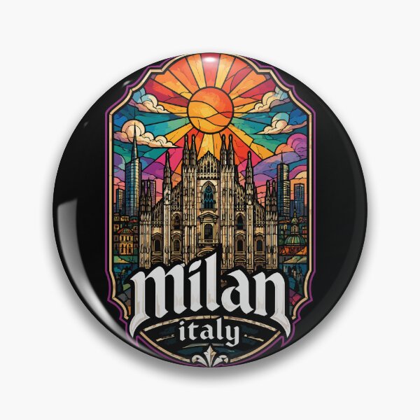 Item preview, Milan Italy Europe Stained Glass Art Travel designed and sold by TomFrontierArt.