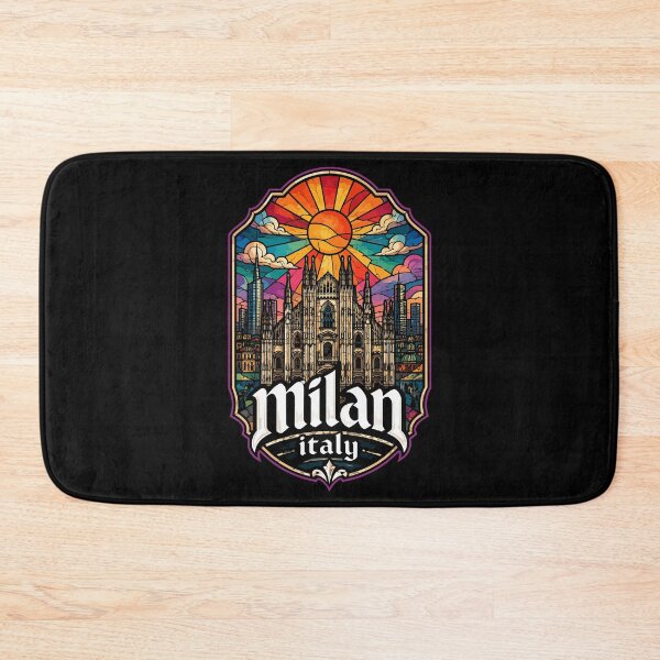Item preview, Milan Italy Europe Stained Glass Art Travel designed and sold by TomFrontierArt.
