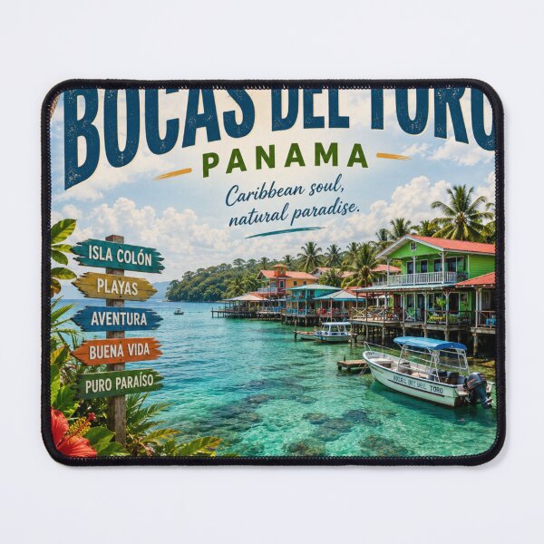 Item preview, Visit Bocas del Toro Panama Travel Poster – Caribbean Paradise designed and sold by ElartedeNoel.