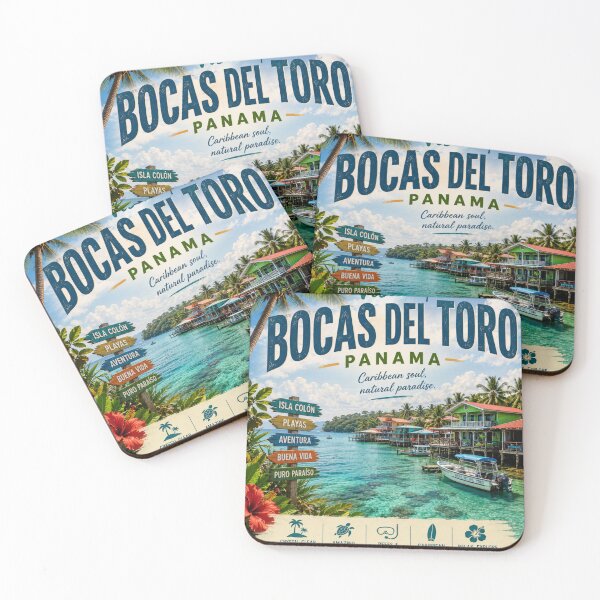 Item preview, Visit Bocas del Toro Panama Travel Poster – Caribbean Paradise designed and sold by ElartedeNoel.