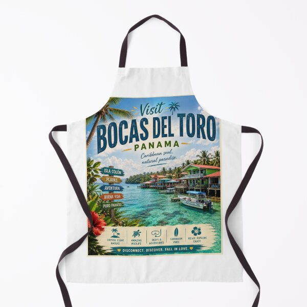 Item preview, Visit Bocas del Toro Panama Travel Poster – Caribbean Paradise designed and sold by ElartedeNoel.