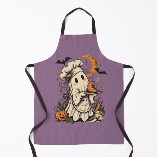 Item preview, Moonlit Ghost Chef Baking Magic designed and sold by PrintSmithArt.