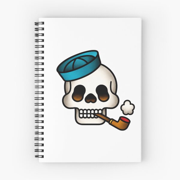 Item preview, Sailor Skull Smoking Pipe – Traditional Tattoo Design designed and sold by Scandi-Design.