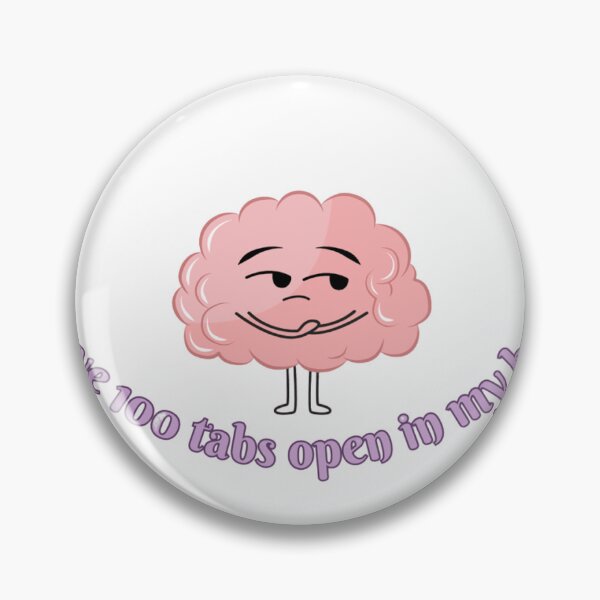 Item preview, Brain with 100 funny open tabs designed and sold by LoreGaleano.