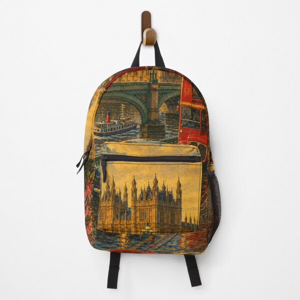 Item preview, Retro London Travel poster designed and sold by FloramoonArt.