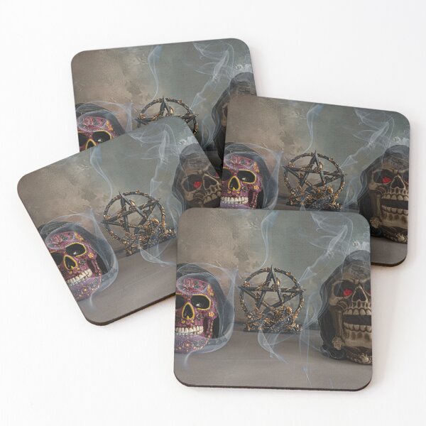 Item preview, Hooded Skulls At The Pentacle designed and sold by Steve Purnell Photography.