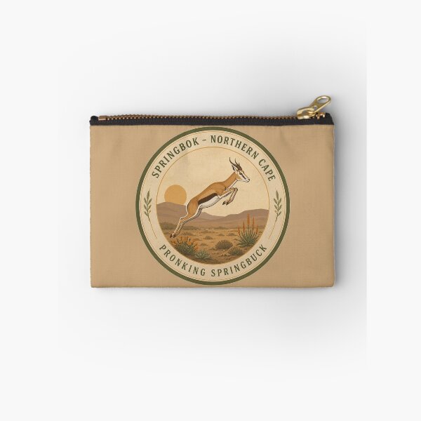 Item preview, Springbok Pronking Springbuck Badge – Northern Cape Wildlife Series designed and sold by The Digital Compass.