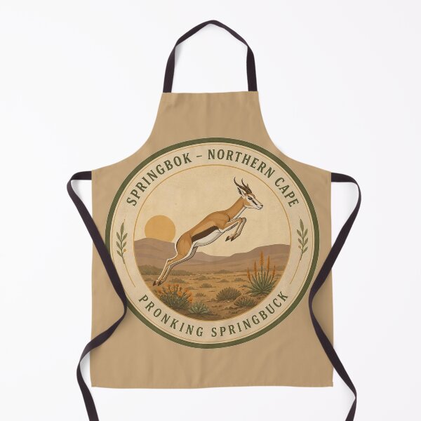 Item preview, Springbok Pronking Springbuck Badge – Northern Cape Wildlife Series designed and sold by The Digital Compass.