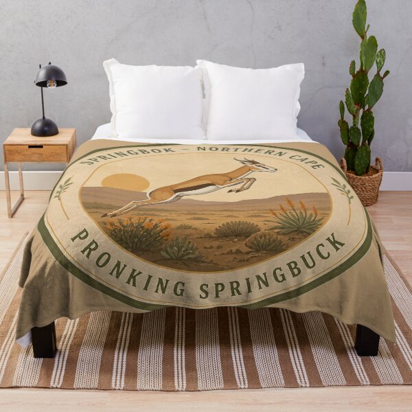Item preview, Springbok Pronking Springbuck Badge – Northern Cape Wildlife Series designed and sold by The Digital Compass.