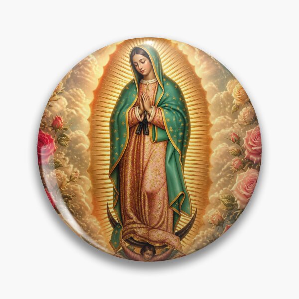 Item preview, Our Lady of Guadalupe Torn Paper Celestial Art designed and sold by GeoandHome.