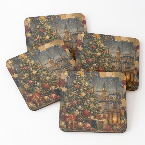 Item preview, Christmas on the Thames — A Vintage London Christmas Wonderland designed and sold by TeikunShop.