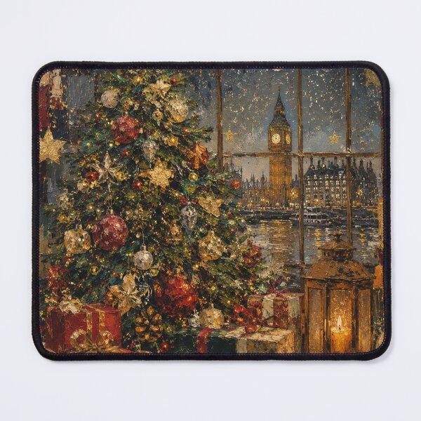 Item preview, Christmas on the Thames — A Vintage London Christmas Wonderland designed and sold by TeikunShop.