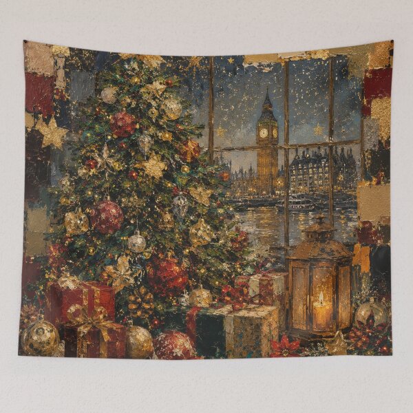 Item preview, Christmas on the Thames — A Vintage London Christmas Wonderland designed and sold by TeikunShop.