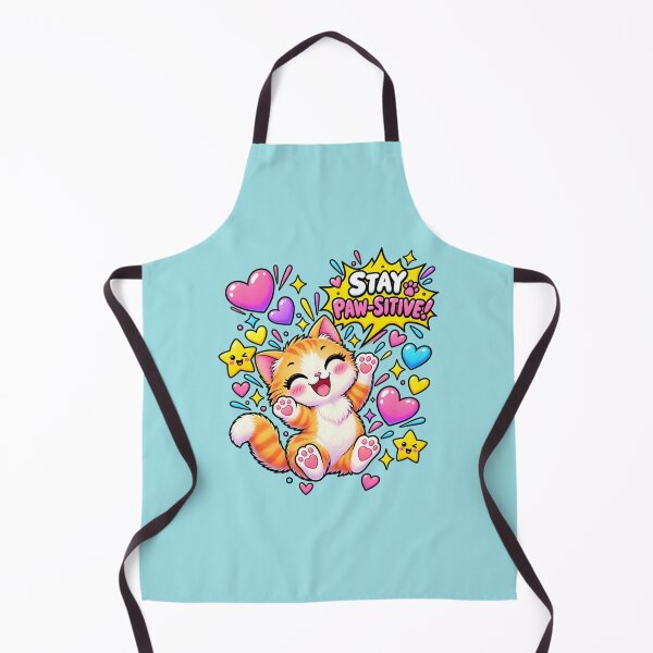 Item preview, Stay Paw-Sitive! Cute Kawaii Cat Meme designed and sold by StickyDelights.