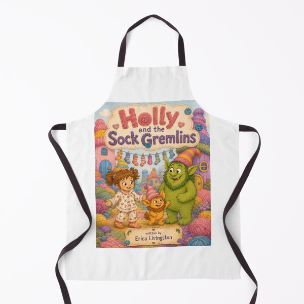 Item preview, Holly and the Sock Gremlins Cover designed and sold by MerchByEricaLiv.