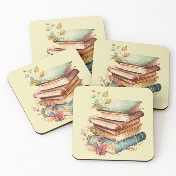 Item preview, Vintage Watercolor Antique Book Stack designed and sold by Darius Bocos.