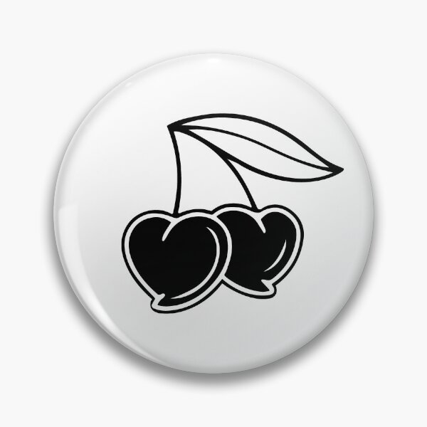 Item preview, Black Heart Cherry Pair Design designed and sold by pattern-archive.