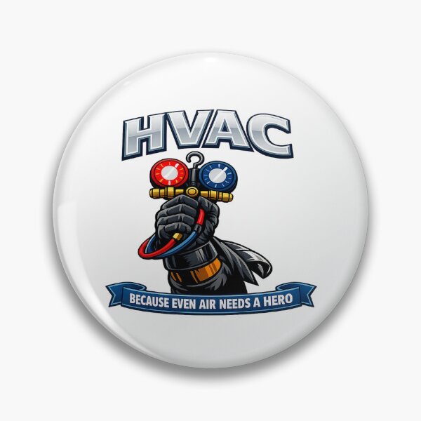 Item preview, HVAC Hero - Because Even Air Needs a Hero designed and sold by FrozenHeat97.
