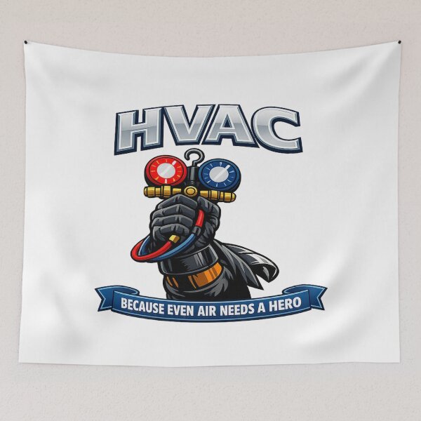 Item preview, HVAC Hero - Because Even Air Needs a Hero designed and sold by FrozenHeat97.