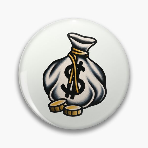 Item preview, Money Bag – Traditional Tattoo Design designed and sold by Scandi-Design.