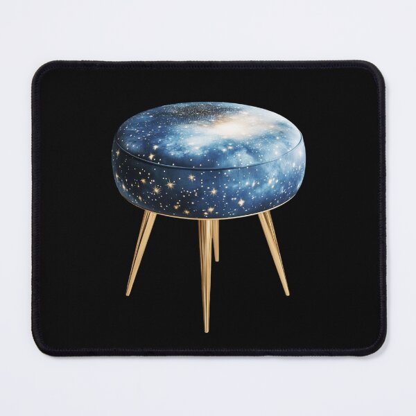 Item preview, Galactic-Themed Stool with Golden Legs designed and sold by Fillthegoat.