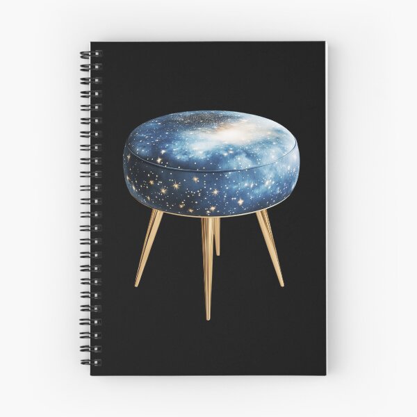 Item preview, Galactic-Themed Stool with Golden Legs designed and sold by Fillthegoat.