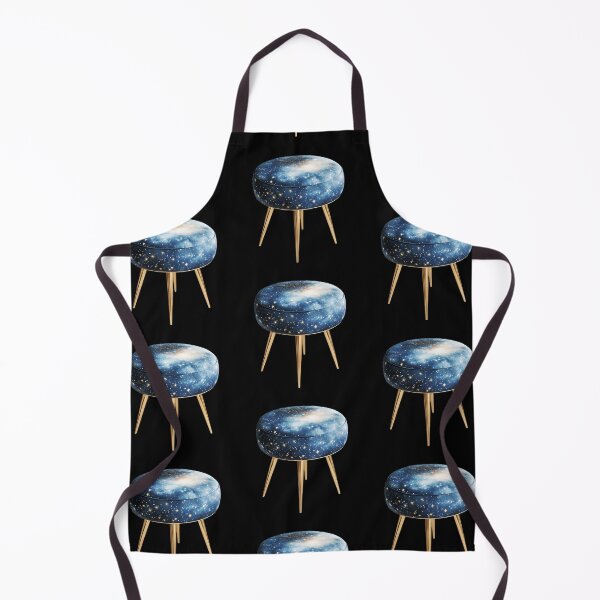 Item preview, Galactic-Themed Stool with Golden Legs designed and sold by Fillthegoat.