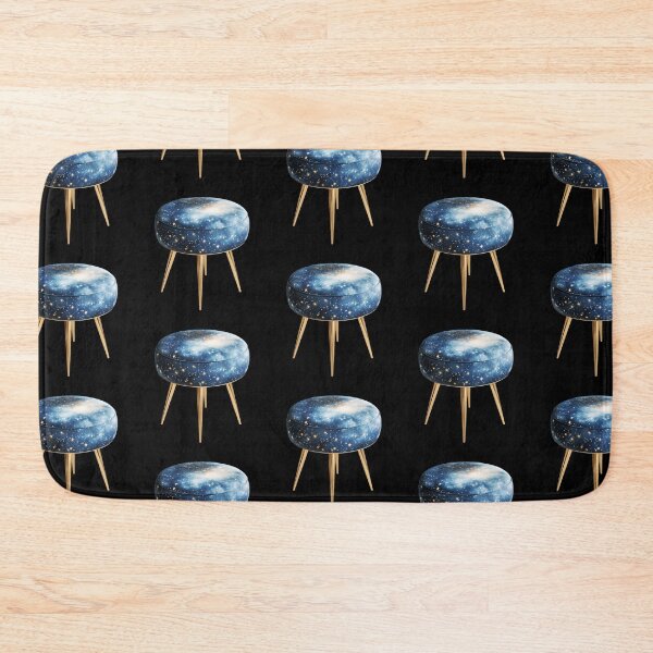 Item preview, Galactic-Themed Stool with Golden Legs designed and sold by Fillthegoat.