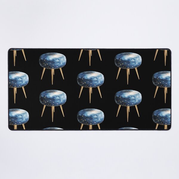 Item preview, Galactic-Themed Stool with Golden Legs designed and sold by Fillthegoat.
