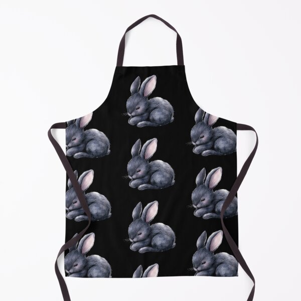 Item preview, Sleeping Grey Bunny on Dark Background designed and sold by Fillthegoat.
