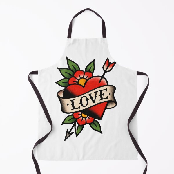 Item preview, Love Heart and Arrow – Traditional Tattoo Design designed and sold by Scandi-Design.