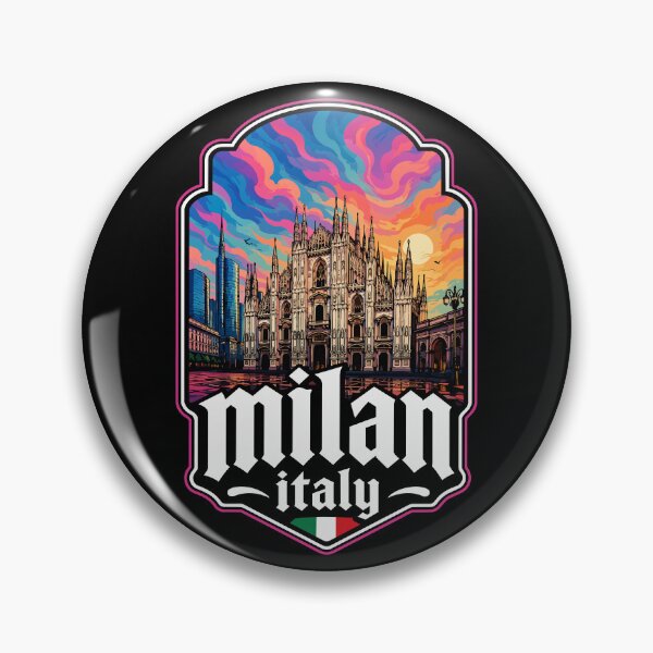 Item preview, Milan Italy Europe Trippy Art designed and sold by TomFrontierArt.