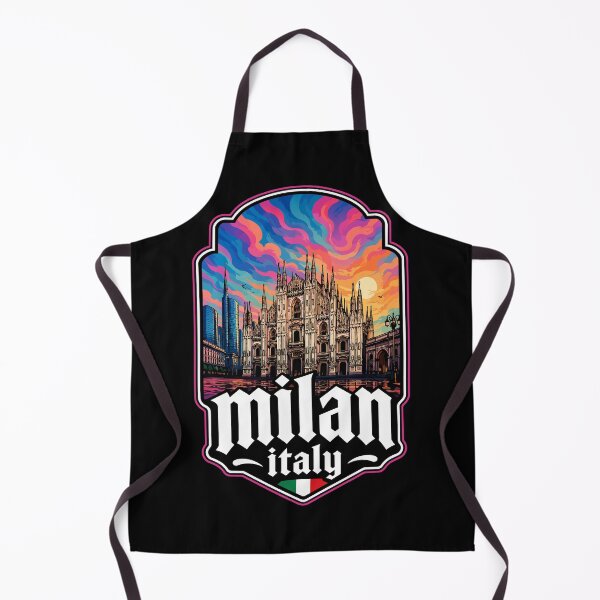 Aperçu de l'œuvre Milan, Italie, Europe, Art psychédélique créée et vendue par TomFrontierArt.