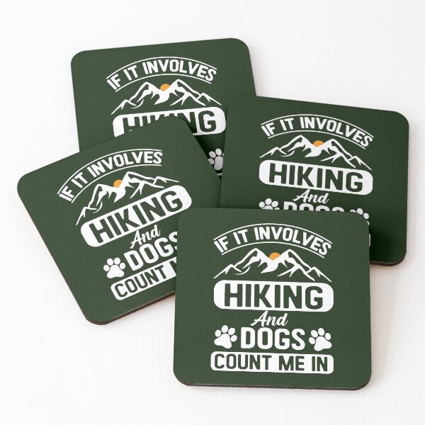 Artikelvorschau, If It Involves Hiking And Dogs Count Me In, Hiking and Dogs Lover entworfen und verkauft von MalwasBasket.