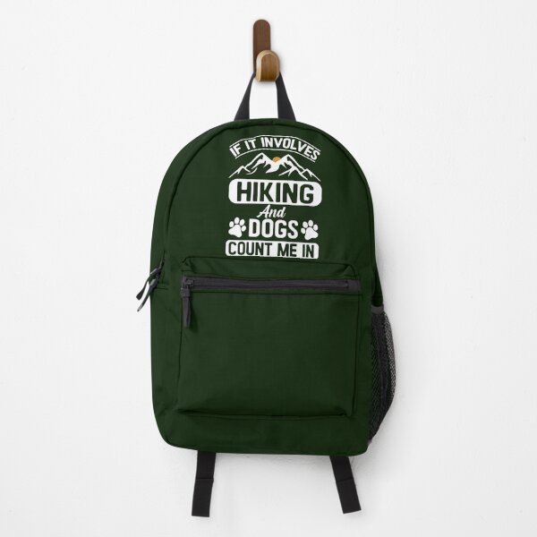 Artikelvorschau, If It Involves Hiking And Dogs Count Me In, Hiking and Dogs Lover entworfen und verkauft von MalwasBasket.