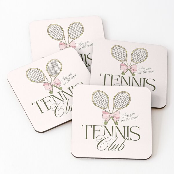 Item preview, Tennis Club Pink Bow Rackets | Feminine Tennis Gift designed and sold by MerchSearchCO.