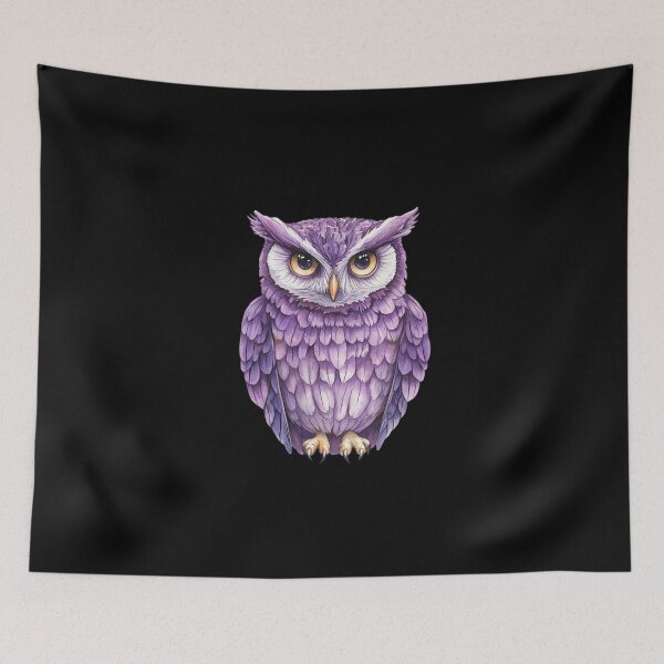 Item preview, Vibrant Purple Owl designed and sold by Fillthegoat.