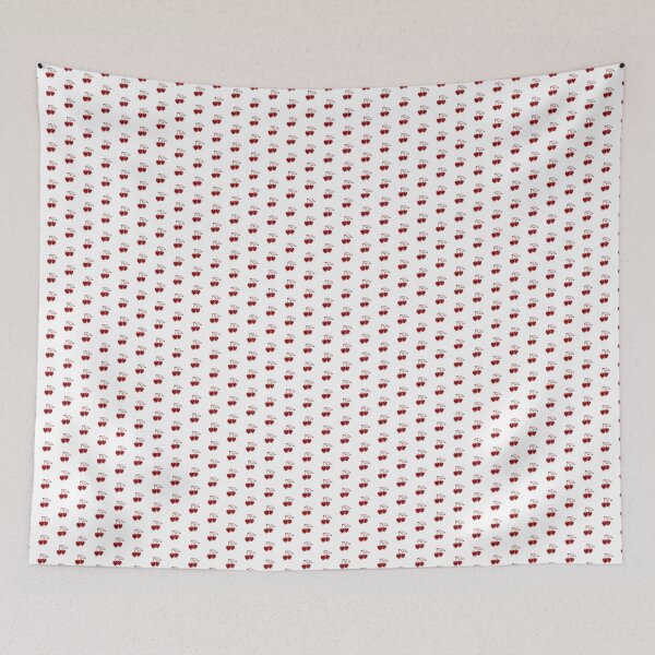 Item preview, Dark Red Heart Cherry Pair Design designed and sold by pattern-archive.