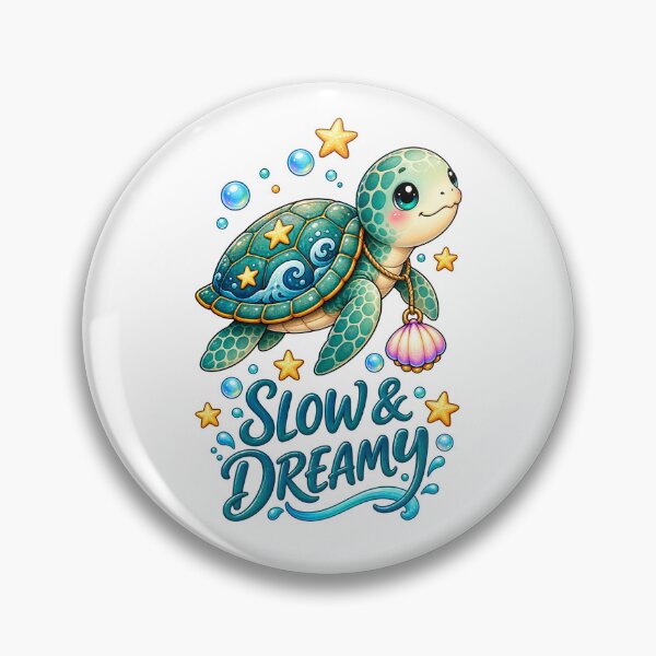 Item preview, Slow & Dreamy Cute Sea Turtle Ocean Kawaii Design designed and sold by Dreamy Ocean Art.