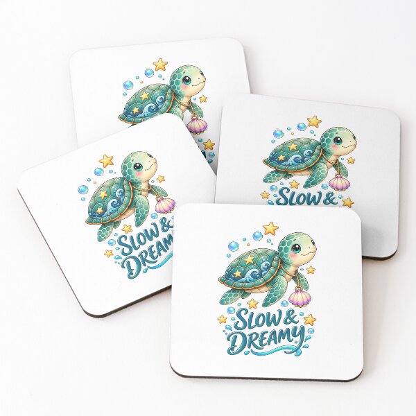 Item preview, Slow & Dreamy Cute Sea Turtle Ocean Kawaii Design designed and sold by Dreamy Ocean Art.