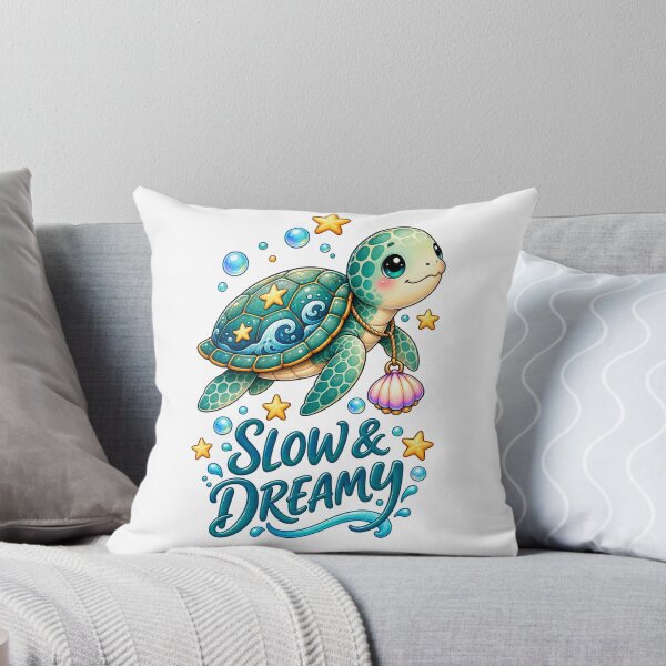 Item preview, Slow & Dreamy Cute Sea Turtle Ocean Kawaii Design designed and sold by Dreamy Ocean Art.