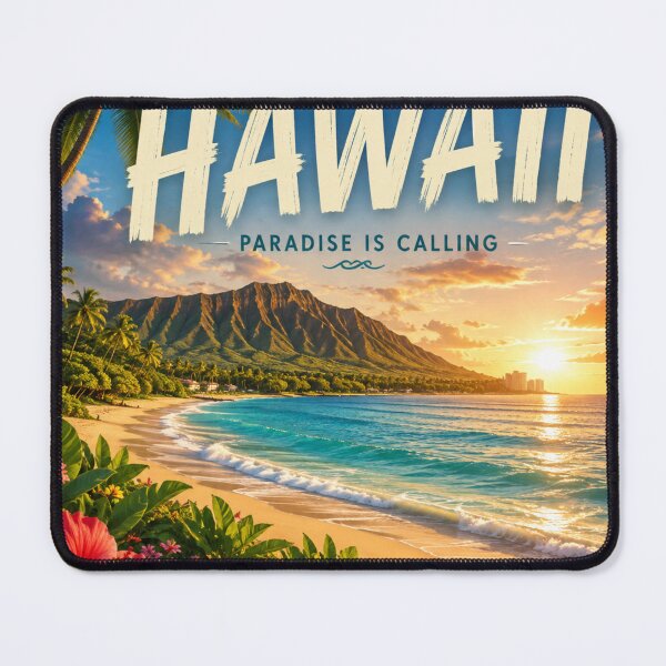 Item preview, Visit Hawaii Travel Poster – Tropical Paradise Beach Vacation designed and sold by ElartedeNoel.