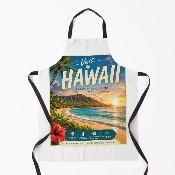 Item preview, Visit Hawaii Travel Poster – Tropical Paradise Beach Vacation designed and sold by ElartedeNoel.