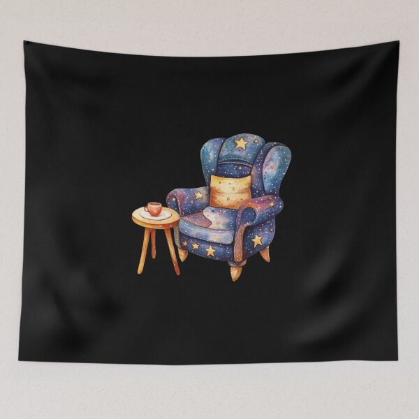 Item preview, Cosmic Armchair with Starry Pattern designed and sold by Fillthegoat.