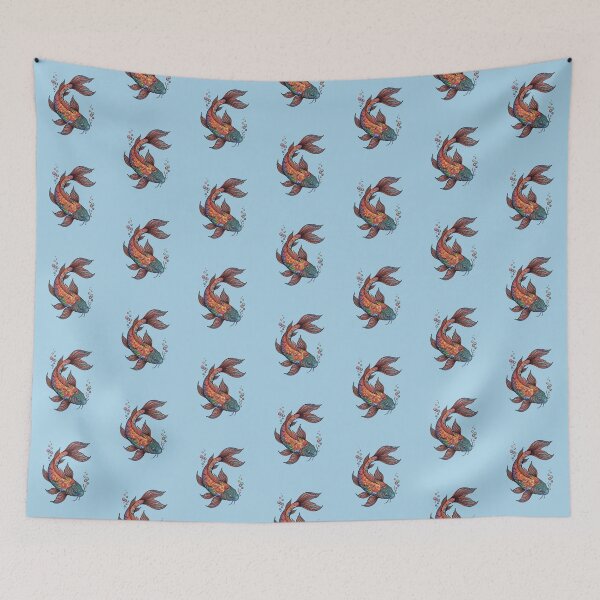 Item preview, JAPANESE KOI, FRESH WATER CREATURES, KOI POND, BOHO DESIGN designed and sold by classic car craze.